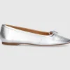 Aeyde Damen Ballerinas DEFLINA Kalbsleder silber