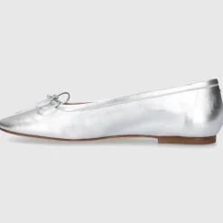 Aeyde Damen Ballerinas DEFLINA Kalbsleder silber