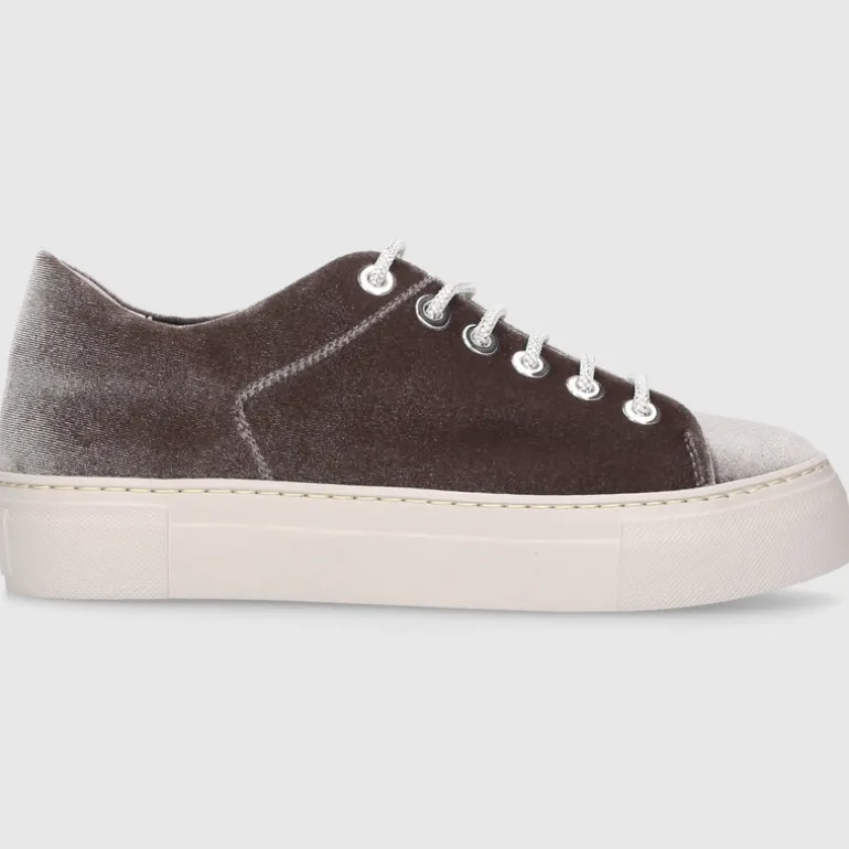 AGL Attilio Giusti Leombruni Damen Damenschuhe D925282 Samt grau-kombi