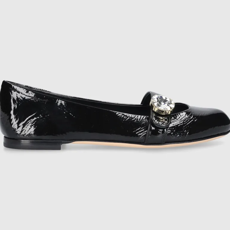 AGL Attilio Giusti Leombruni Damen BALLERINA D544040PCPIUME0000 SCHWARZ