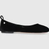 AGL Attilio Giusti Leombruni Damen Ballerinas D834058 Samt schwarz