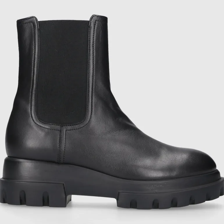 AGL Attilio Giusti Leombruni Damen Stiefeletten D756591 Kalbsleder schwarz