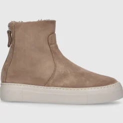 AGL Attilio Giusti Leombruni Damen Stiefeletten D925510 Veloursleder taupe