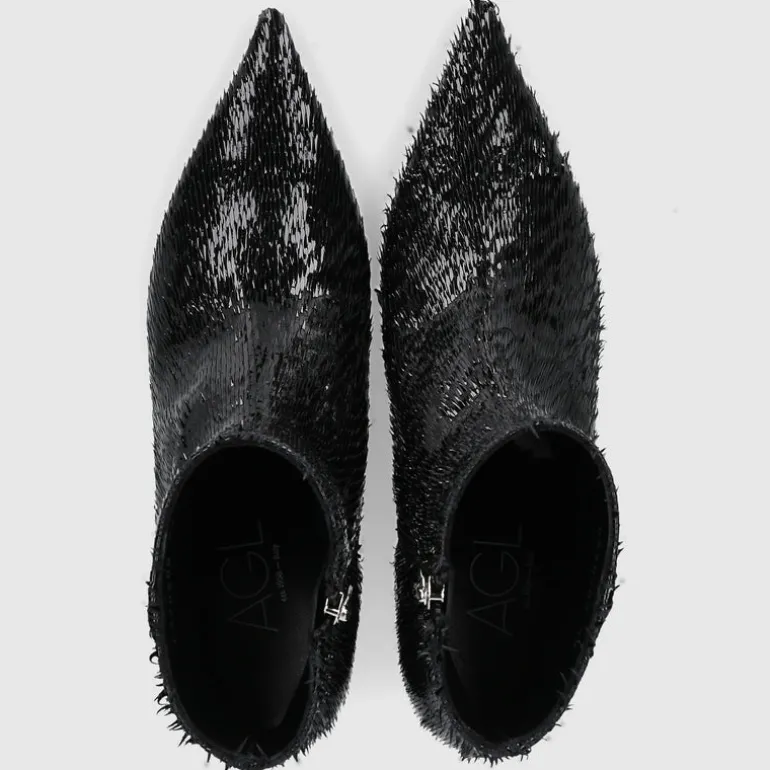 AGL Attilio Giusti Leombruni Damen Stiefeletten D270500 Kalbsleder schwarz-kombi