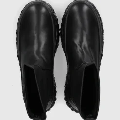 AGL Attilio Giusti Leombruni Damen Plateaustiefeletten D776501 Kalbsleder schwarz