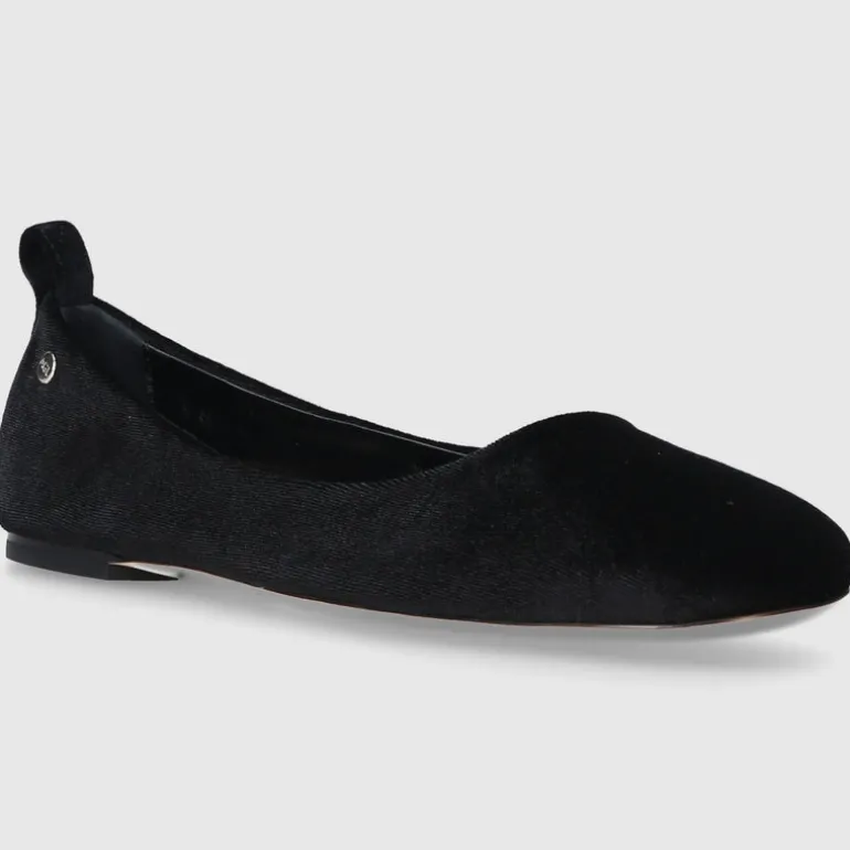 AGL Attilio Giusti Leombruni Damen Ballerinas D834058 Samt schwarz