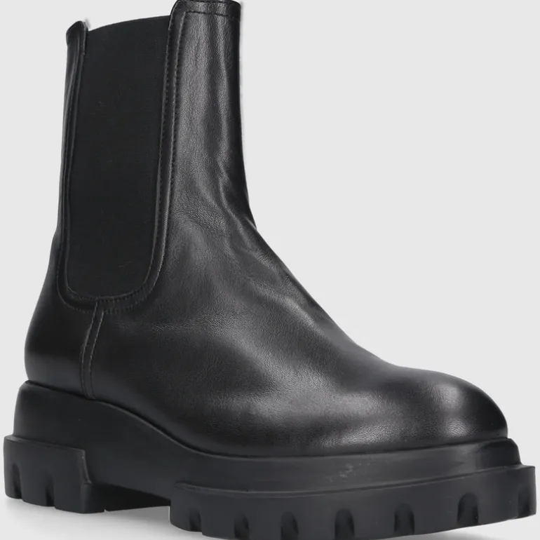 AGL Attilio Giusti Leombruni Damen Stiefeletten D756591 Kalbsleder schwarz