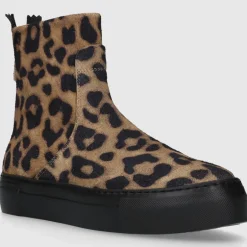 AGL Attilio Giusti Leombruni Damen Stiefeletten D925503 Veloursleder schwarz-kombi