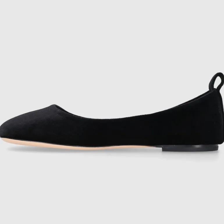 AGL Attilio Giusti Leombruni Damen Ballerinas D834058 Samt schwarz