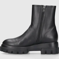 AGL Attilio Giusti Leombruni Damen Stiefeletten D756591 Kalbsleder schwarz