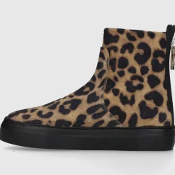 AGL Attilio Giusti Leombruni Damen Stiefeletten D925503 Veloursleder schwarz-kombi