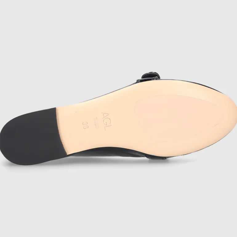 AGL Attilio Giusti Leombruni Damen BALLERINA D544040PCPIUME0000 SCHWARZ