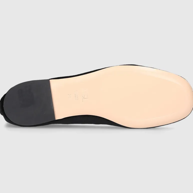 AGL Attilio Giusti Leombruni Damen Ballerinas D834058 Samt schwarz