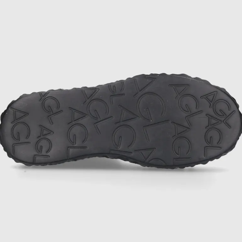 AGL Attilio Giusti Leombruni Damen Plateaustiefeletten D776501 Kalbsleder schwarz