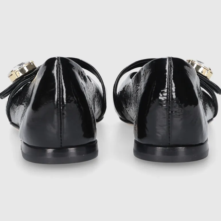 AGL Attilio Giusti Leombruni Damen BALLERINA D544040PCPIUME0000 SCHWARZ