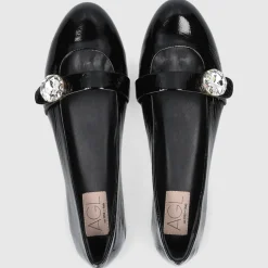 AGL Attilio Giusti Leombruni Damen BALLERINA D544040PCPIUME0000 SCHWARZ