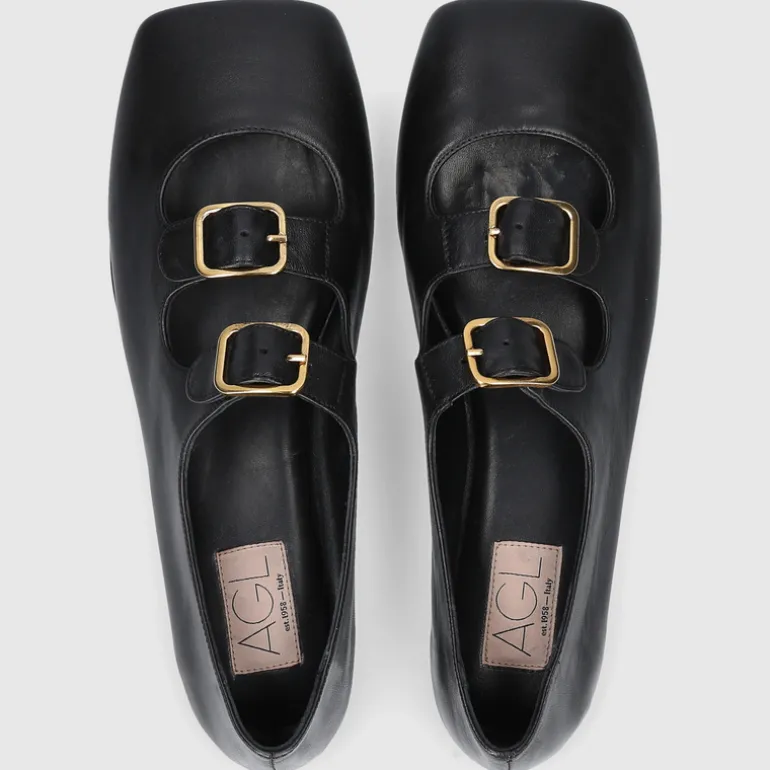 AGL Attilio Giusti Leombruni Damen BALLERINA D840001PGKA0761013 SCHWARZ