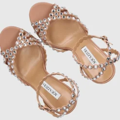 Aquazzura Damen Sandalen TEQUILA 105 Kalbsleder