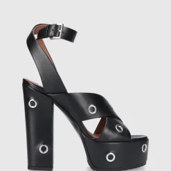 Azzedine Alaïa Damen Plateausandalen 3S070 Kalbsleder