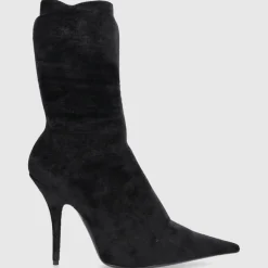 Balenciaga Damen Stiefeletten KNIFE Samt