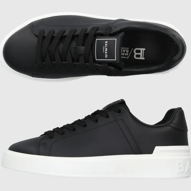 Balmain Damen Sneaker low B-COURT Kalbsleder