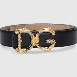 Dolce & Gabbana Damen Gürtel DG Kalbsleder