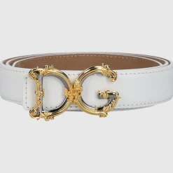 Dolce & Gabbana Damen Gürtel DG Kalbsleder
