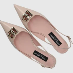 Dolce & Gabbana Damen Sling-Ballerinas LOLLO Lackleder