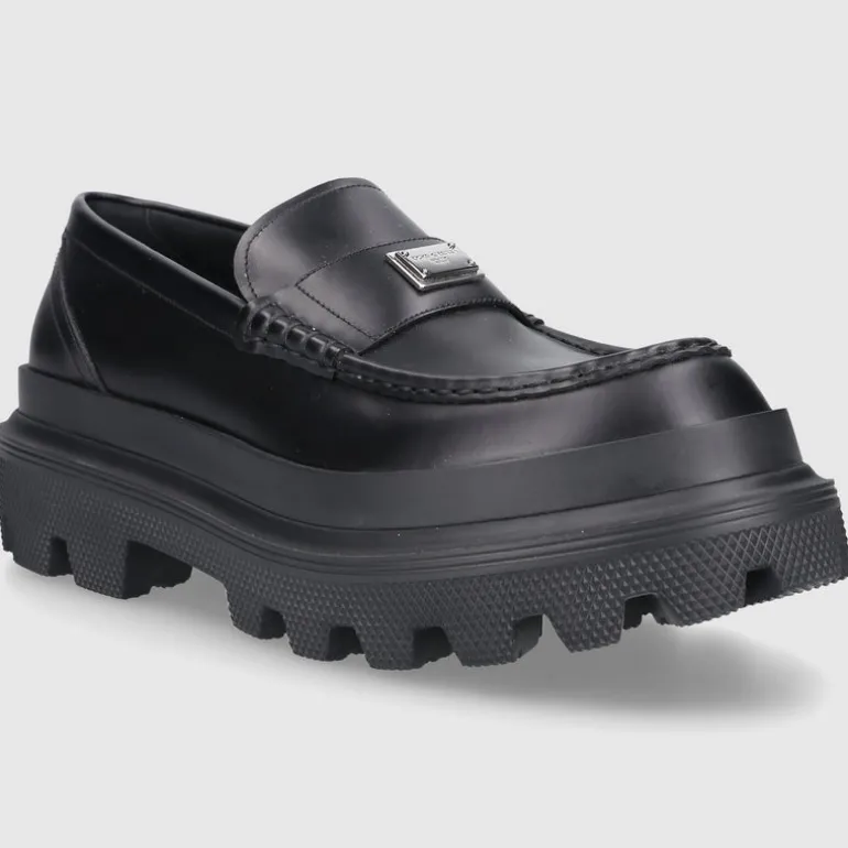 Dolce & Gabbana Herren Herrenschuhe MOCASSINO Kalbsleder