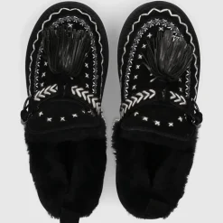 Elena Iachi Damen Eskimo Boot MI-02 Veloursleder schwarz