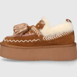 Elena Iachi Damen Eskimo Boot MI-02 Veloursleder braun
