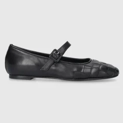 EN AVANT Damen Ballerinas BL2406 Kalbsleder schwarz