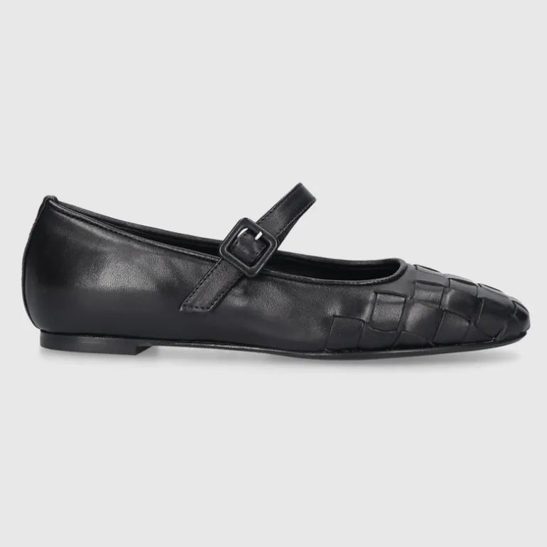 EN AVANT Damen Ballerinas BL2406 Kalbsleder schwarz