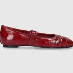 EN AVANT Damen Ballerinas BL2406 Nappalackleder rot
