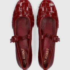 EN AVANT Damen Ballerinas BL2406 Nappalackleder rot
