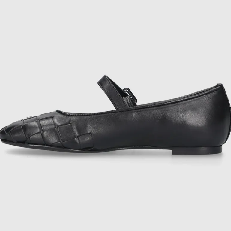 EN AVANT Damen Ballerinas BL2406 Kalbsleder schwarz