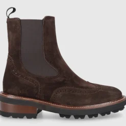 EN AVANT Damen Chelsea Boots 446-24 Veloursleder