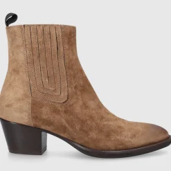 EN AVANT Damen Chelsea Boots 702-01 Veloursleder