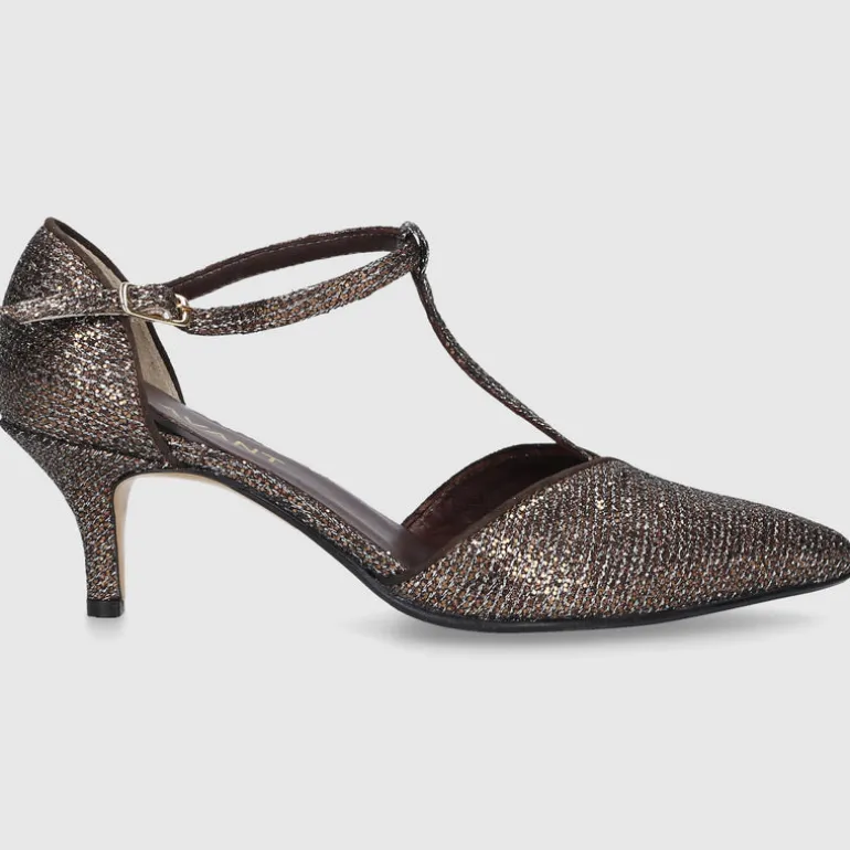 EN AVANT Damen Pumps DE2413 Materialmix bronze
