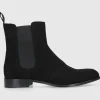 EN AVANT Damen Stiefeletten D0600003-311 Veloursleder schwarz