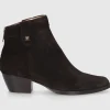 EN AVANT Damen Stiefeletten TR2409 Veloursleder braun