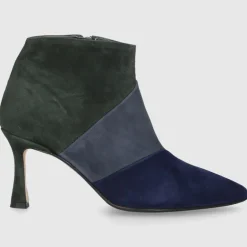 EN AVANT Damen Stiefeletten TR1672 Veloursleder blau-kombi