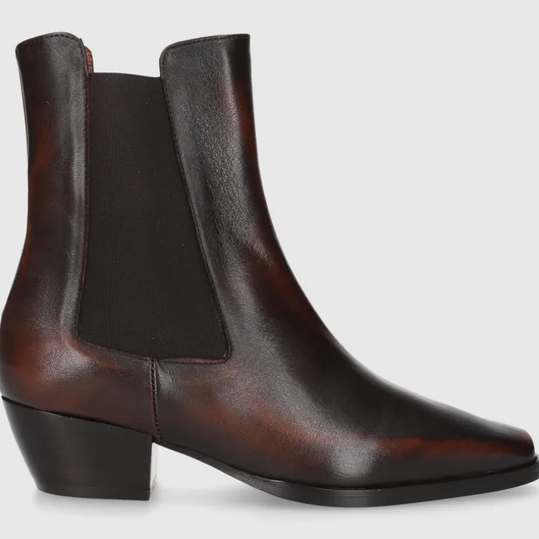 EN AVANT Damen Stiefeletten BT1695 Kalbsleder braun-kombi