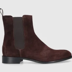 EN AVANT Damen Stiefeletten D0600003-311 Veloursleder dunkelbraun