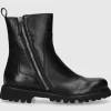 EN AVANT Damen Stiefeletten C176 Kalbsleder schwarz