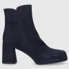 EN AVANT Damen Stiefeletten TL68 Vleourleder dunkelblau