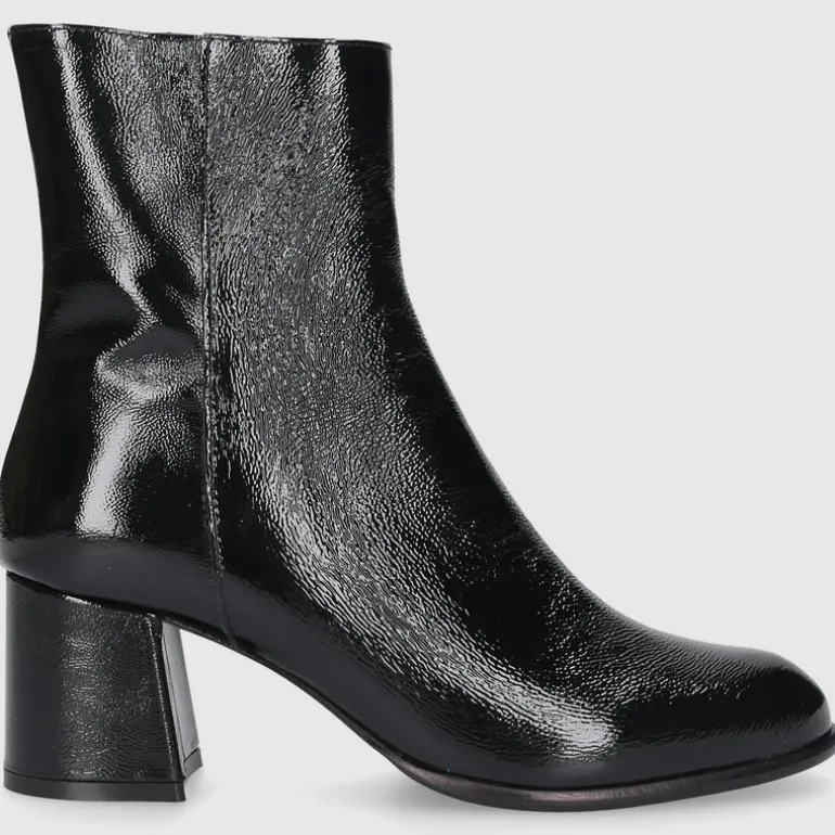 EN AVANT Damen Stiefeletten TR2435 Nappalackleder schwarz