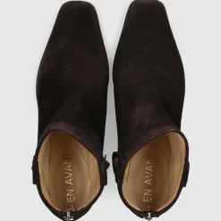 EN AVANT Damen Stiefeletten TR2409 Veloursleder braun