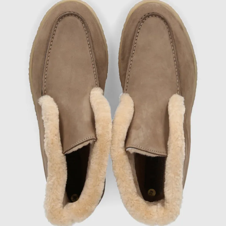 EN AVANT Damen Stiefeletten D0320006-618 Nubukleder taupe