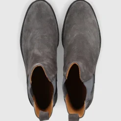 EN AVANT Damen Stiefeletten D0600003-417 Veloursleder grau